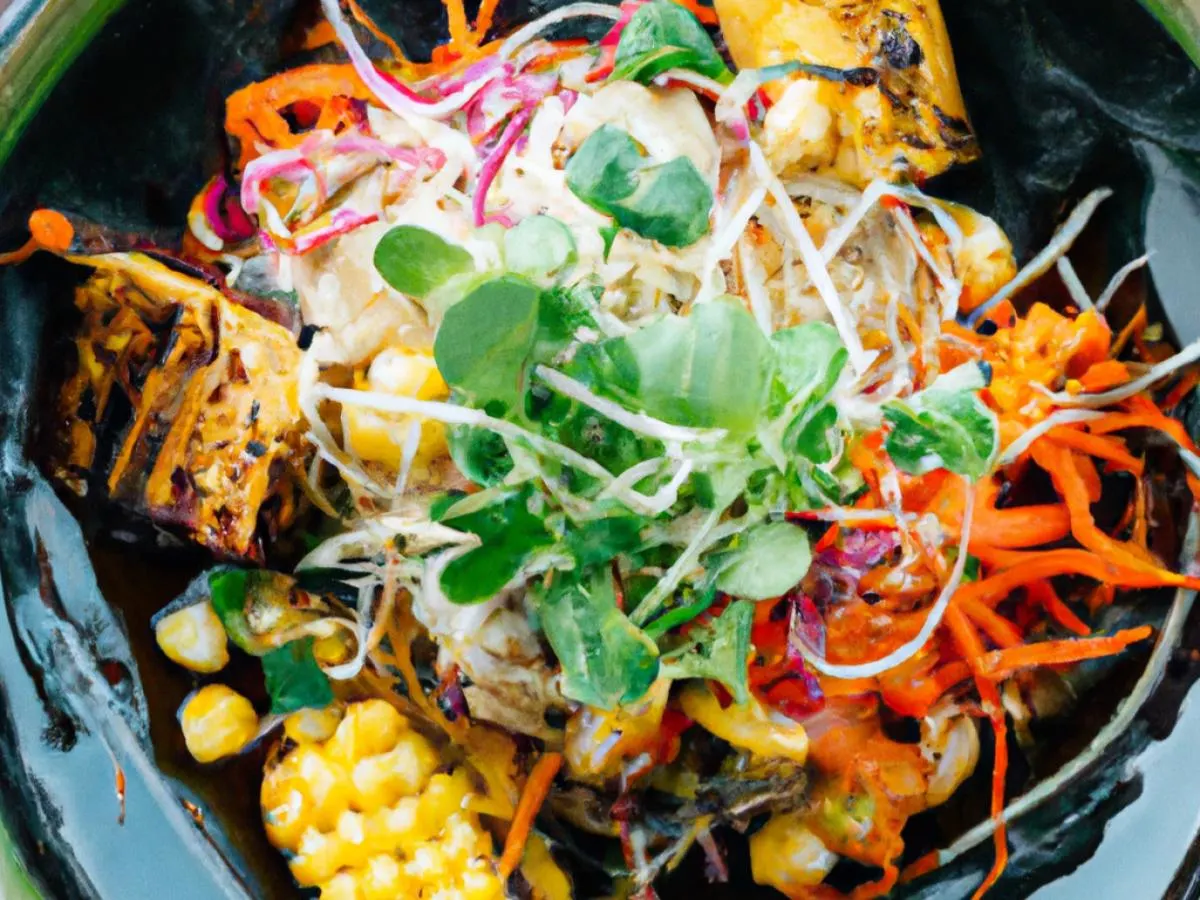 Tofu and Tamarind Vinaigrette served with Cold Vermicelli Noodles Box