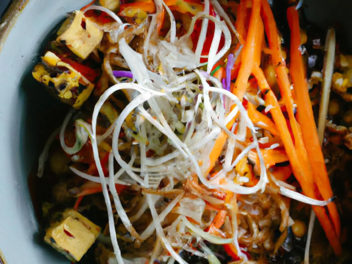 Tofu & Tamarind Vinaigrette served w/ Cold Vermicelli Noodles Box (NO CILANTRO)