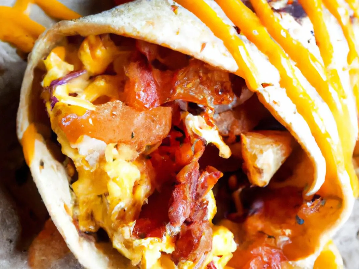 BEC Burrito on Gluten Free Wrap BEC Burrito on Gluten Free Wrap