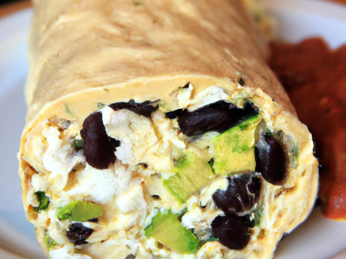 Breakfast Burrito with Egg Whites