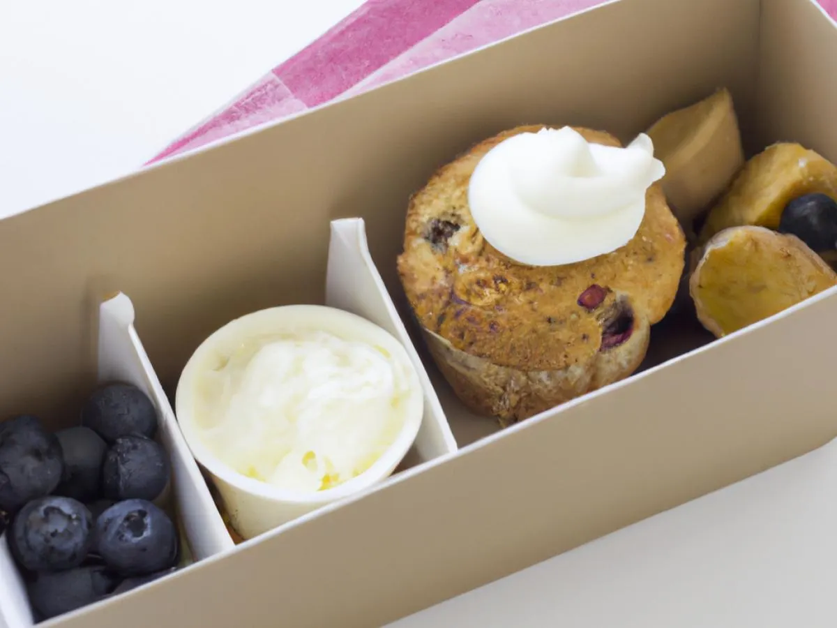 Bran Muffin Healthy Breakfast Box