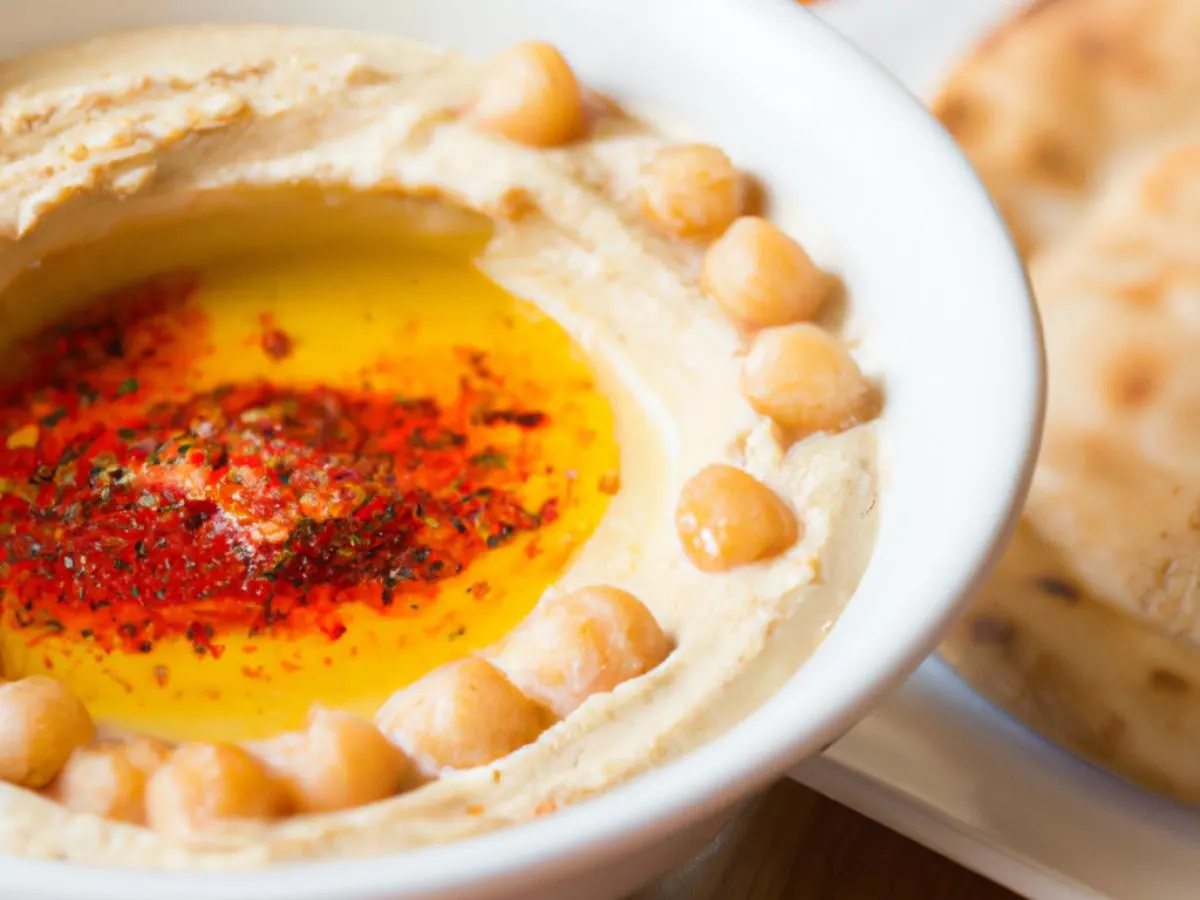 Individually Packaged Side: Hummus with Warm Pita