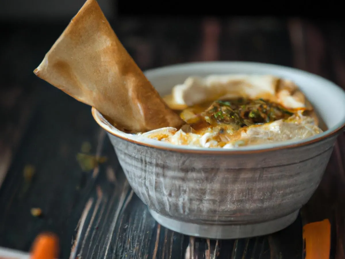 Individually Packaged Side: Carrot Labne with Warm Pita