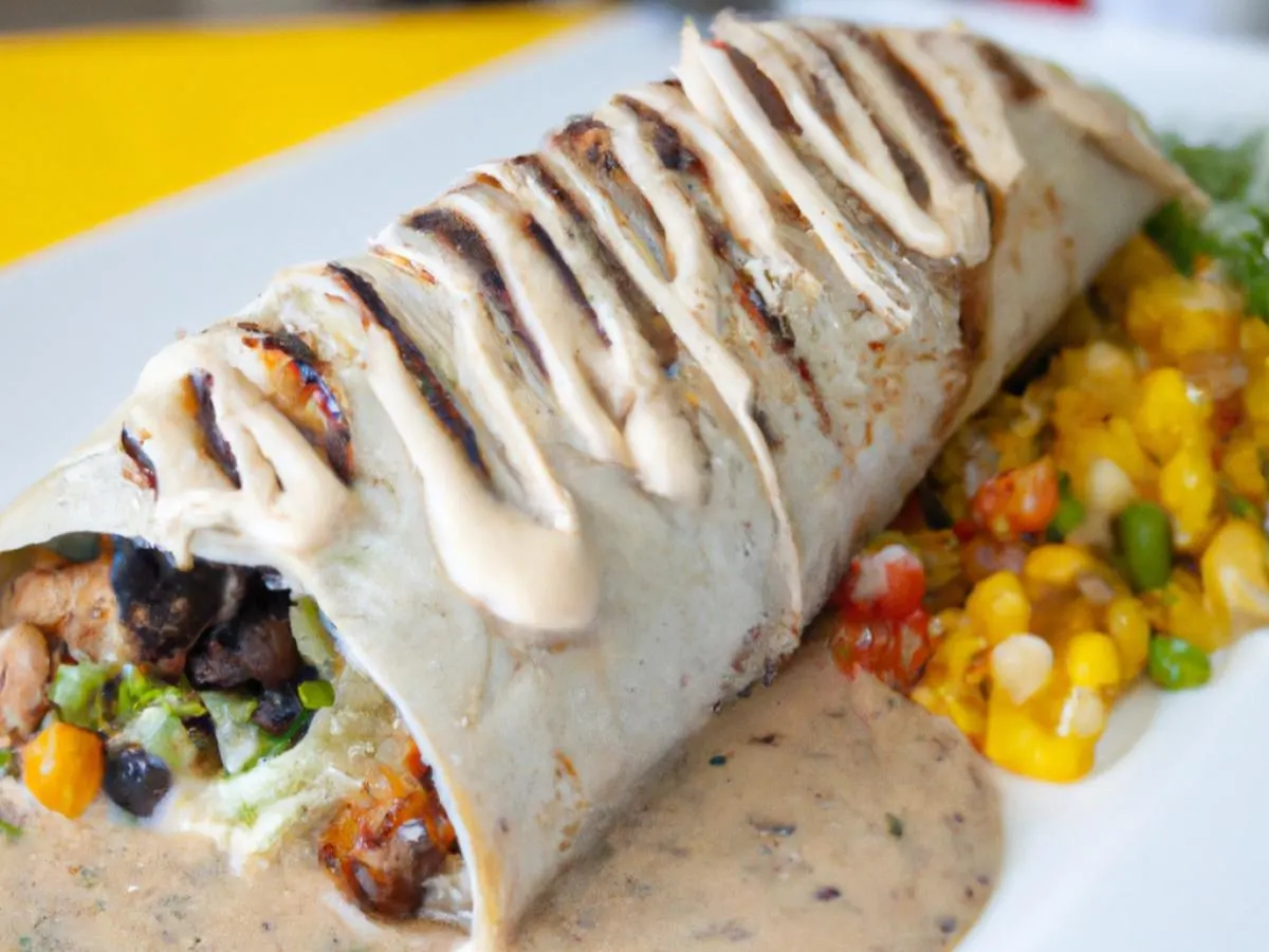 Brazilian Chicken Burrito with Black Beans Brazilian Chicken Burrito with Black Beans