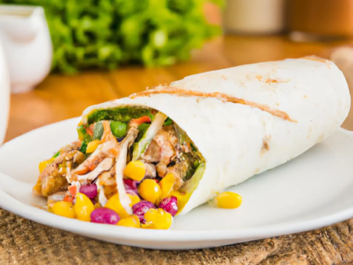 Brazilian Chicken Burrito with Pinto Beans Brazilian Chicken Burrito with Pinto Beans