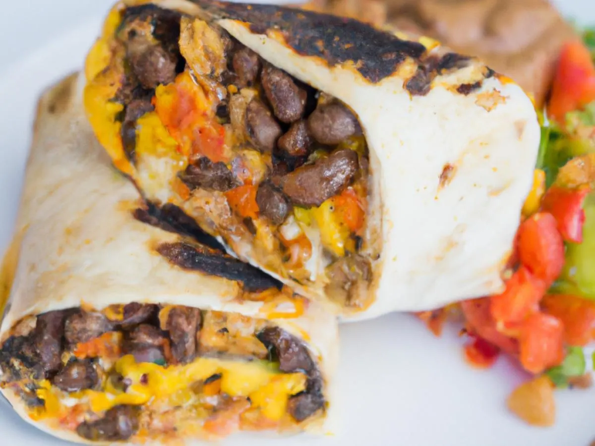 Brazilian Tofu Burrito with Black Beans Brazilian Tofu Burrito with Black Beans