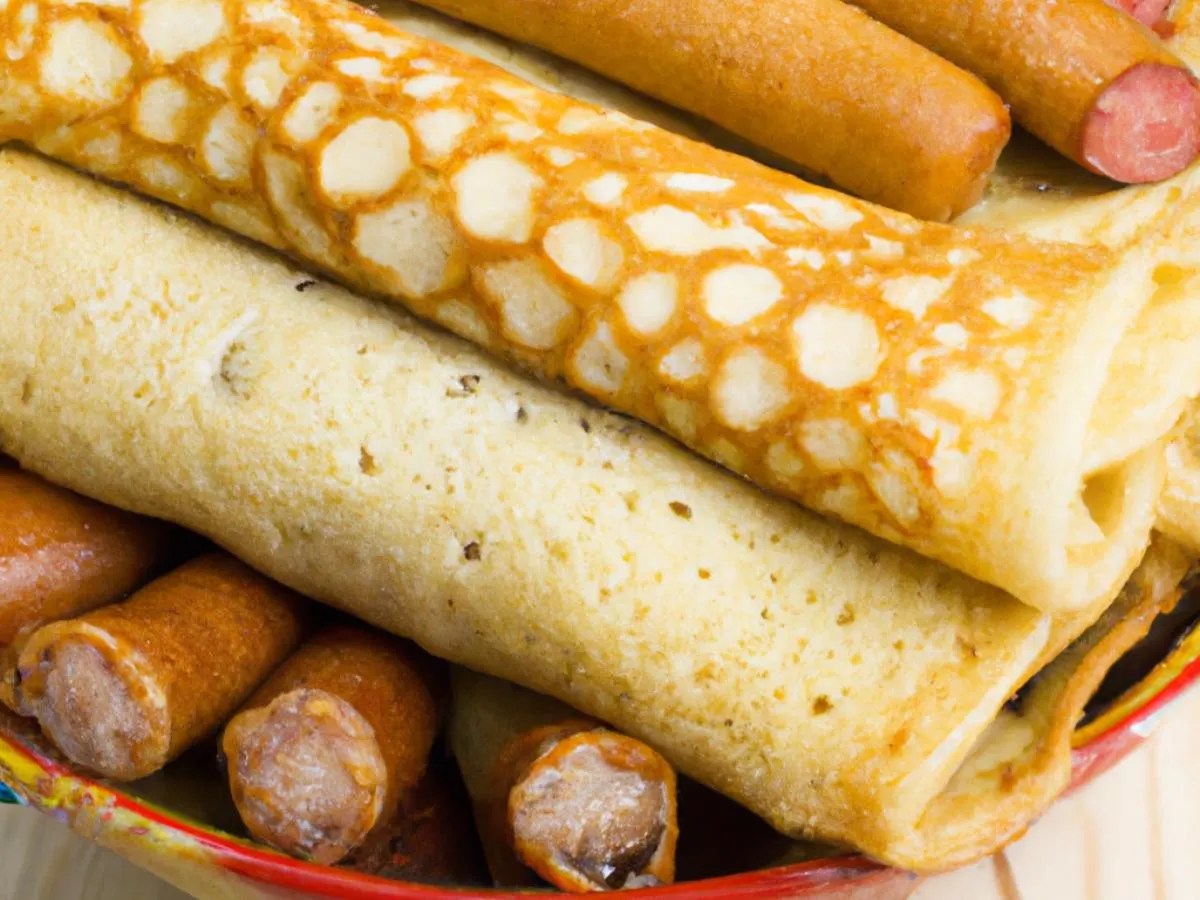 Pancakes with Pork Sausage Pancakes with Pork Sausage