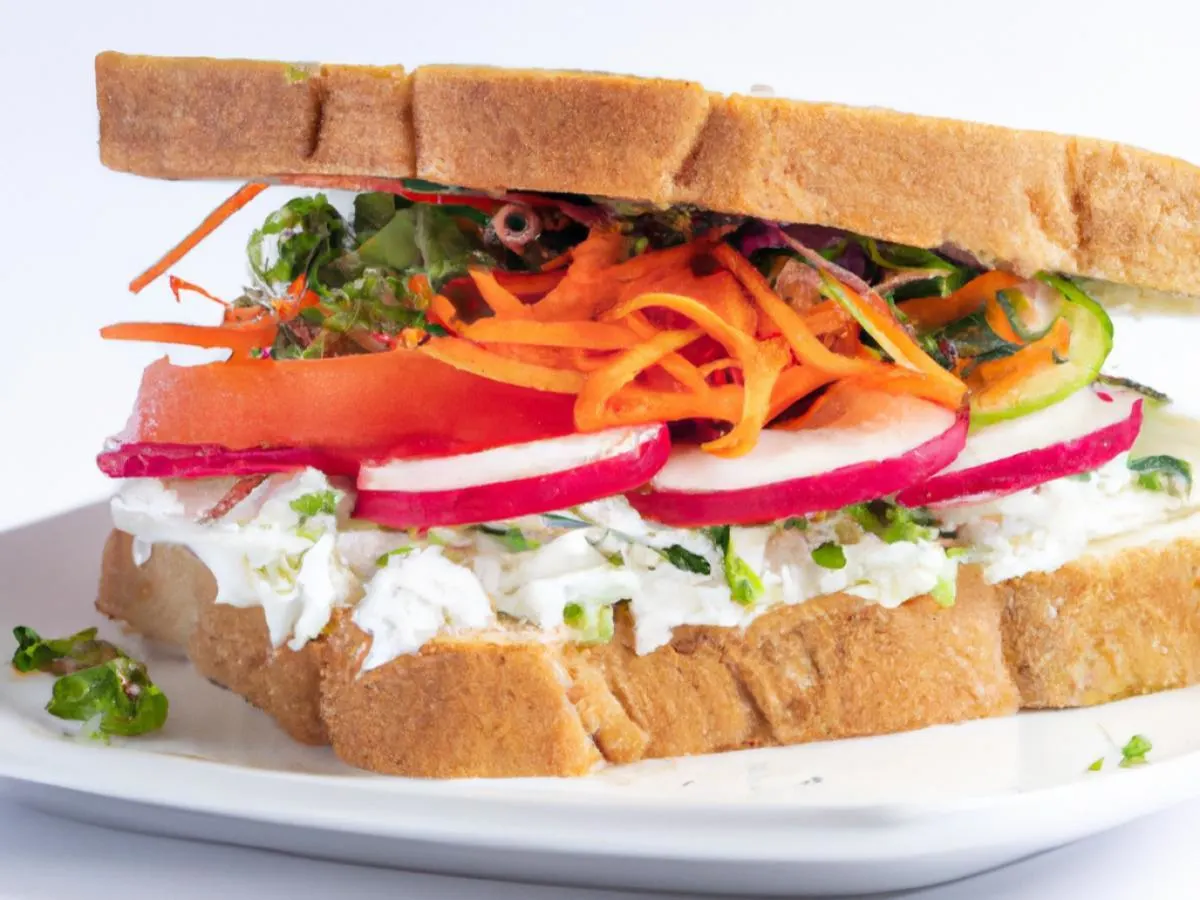 Veggie Sandwich w/ Veggie Cream Cheese Boxed Lunch Veggie Sandwich w/ Veggie Cream Cheese Boxed Lunch