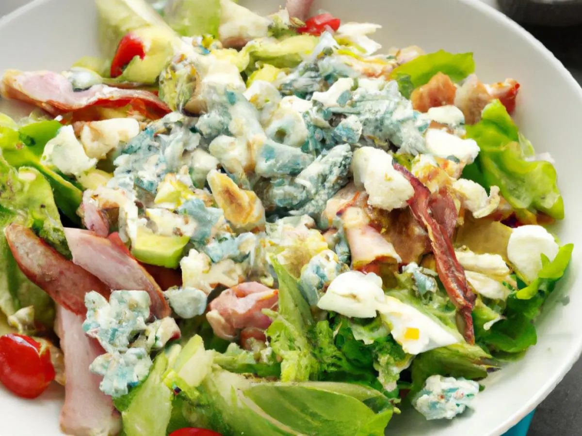 Cobb Salad with Blue Cheese Dressing Cobb Salad with Blue Cheese Dressing