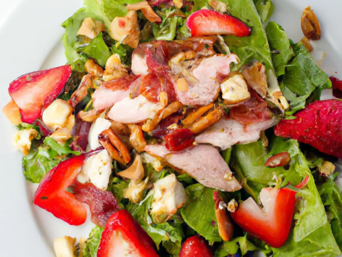 Strawberry Bistro Salad w/ Diced Chicken Strawberry Bistro Salad w/ Diced Chicken