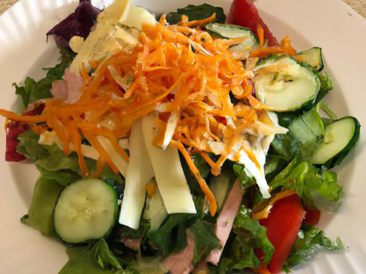 Chef's Salad with Italian Dressing Chef's Salad with Italian Dressing