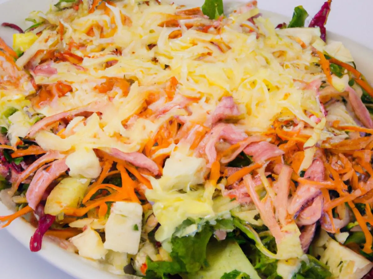 Chef's Salad with Blue Cheese Dressing Chef's Salad with Blue Cheese Dressing