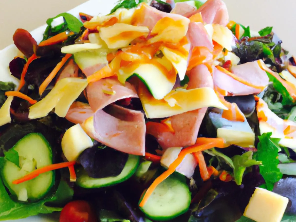 Chef's Salad with Balsamic Vinaigrette Chef's Salad with Balsamic Vinaigrette