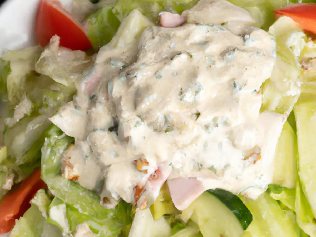 N.Y. Chopped Salad with Blue Cheese Dressing N.Y. Chopped Salad with Blue Cheese Dressing