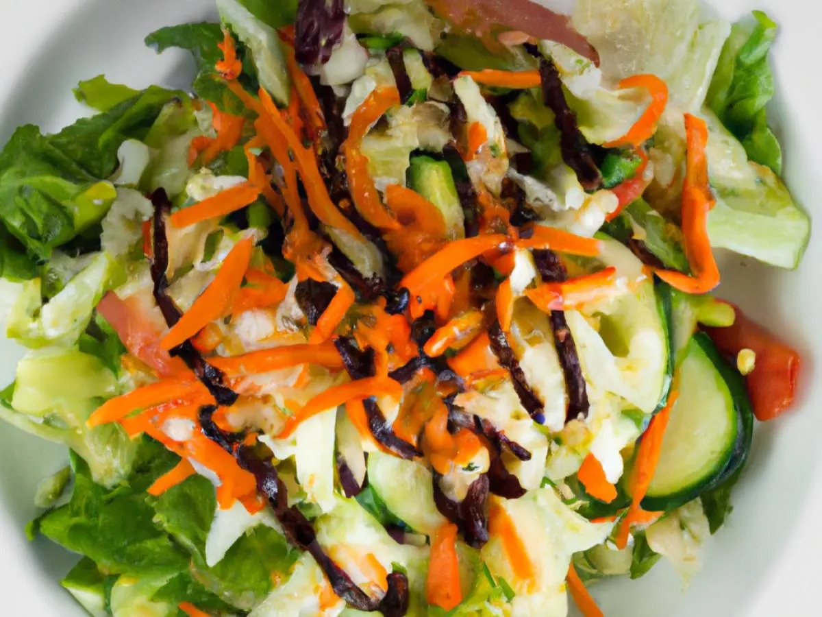 Vegan House Salad with Balsamic Vinaigrette Vegan House Salad with Balsamic Vinaigrette