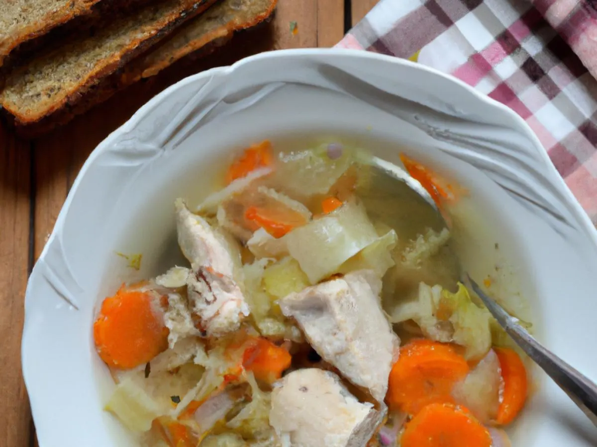 16oz Chicken Noodle Soup with Rye Bread 16oz Chicken Noodle Soup with Rye Bread