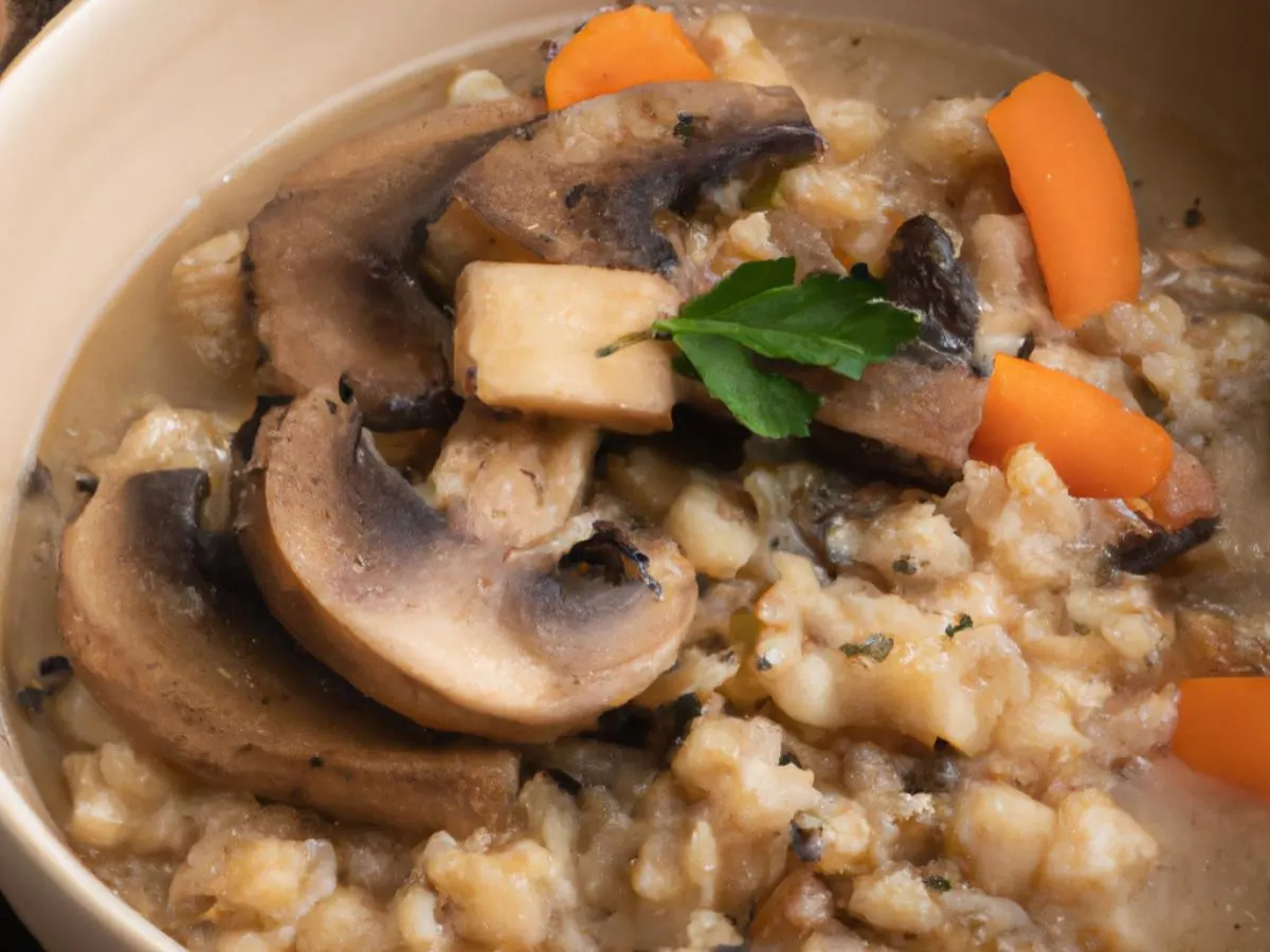 16oz Mushroom Barley Soup 16oz Mushroom Barley Soup