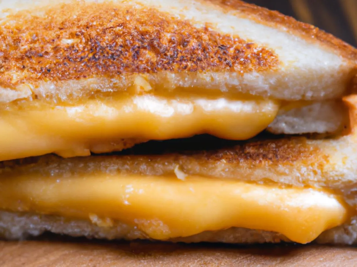 Grilled Cheese with Cheddar Cheese on White Bread Grilled Cheese with Cheddar Cheese on White Bread