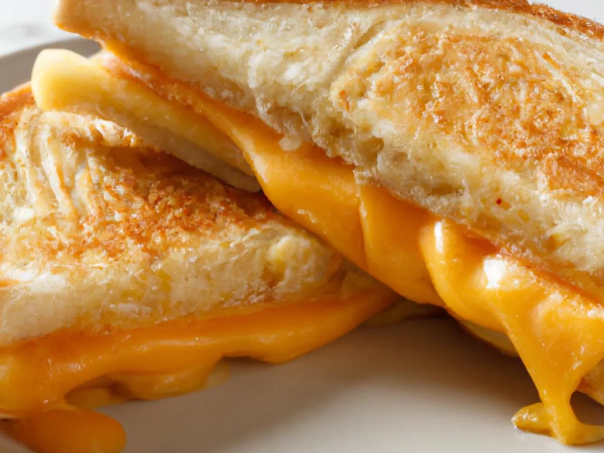 Grilled Cheese with Cheddar Cheese on Wheat Bread Grilled Cheese with Cheddar Cheese on Wheat Bread