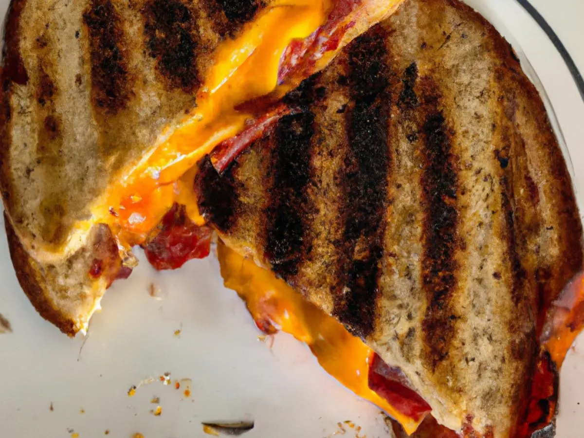 Grilled Cheese, Tomato & Bacon with Cheddar Cheese on Gluten Free Bread Grilled Cheese, Tomato & Bacon with Cheddar Cheese on Gluten Free Bread