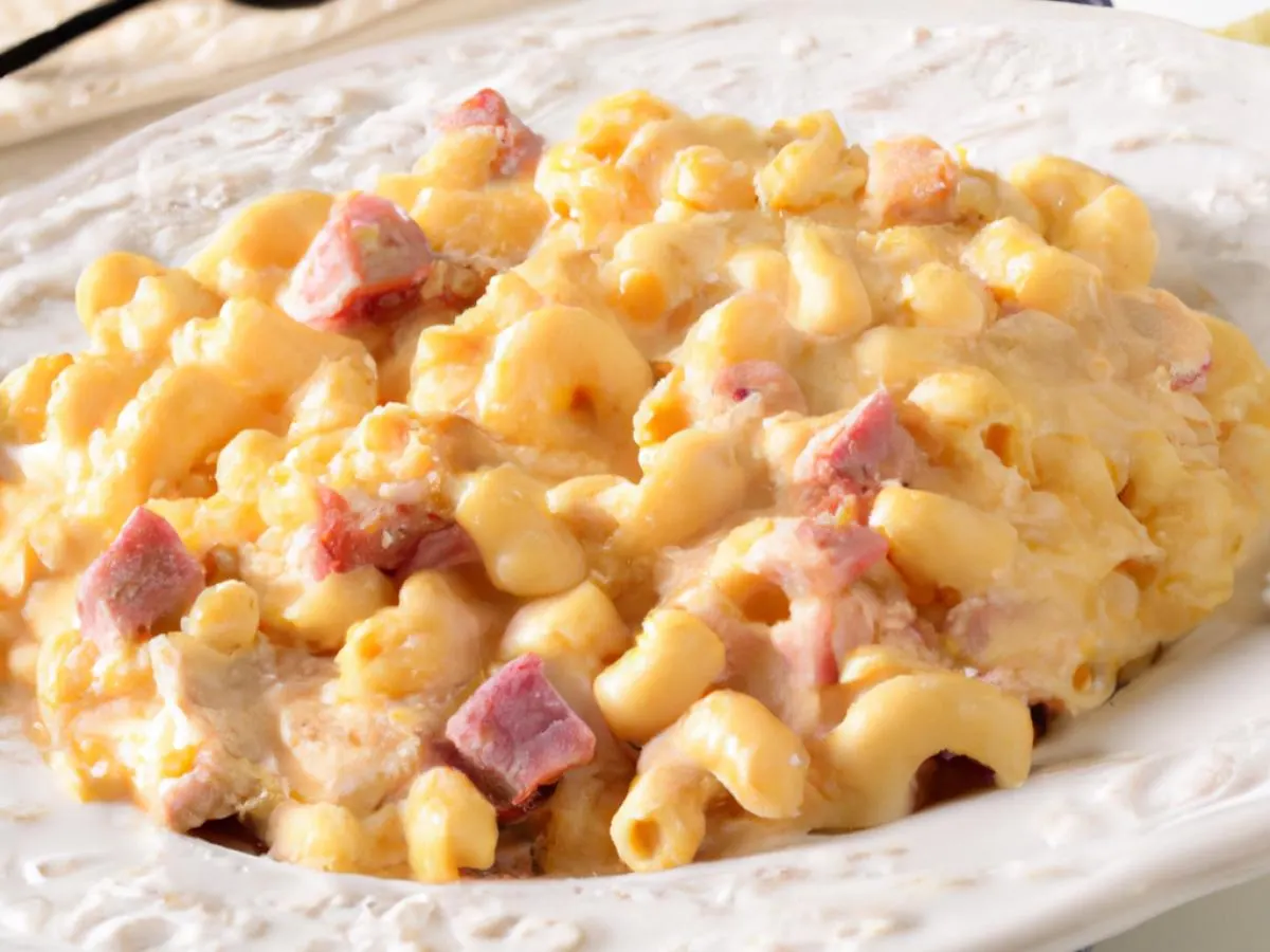 Small Mac N Cheese with Corned Beef Small Mac N Cheese with Corned Beef
