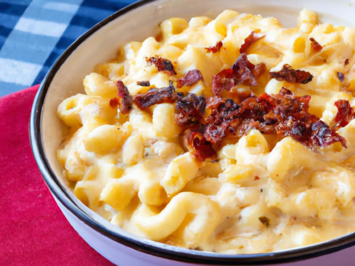 Large Mac N Cheese with Bacon Large Mac N Cheese with Bacon