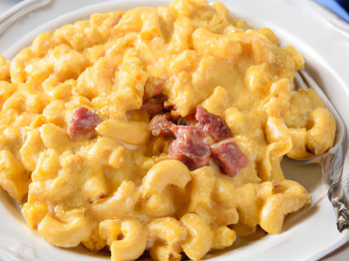 Large Mac N Cheese with Corned Beef Large Mac N Cheese with Corned Beef