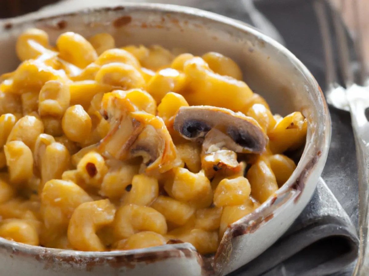 Large Mac N Cheese with Grilled Mushrooms Large Mac N Cheese with Grilled Mushrooms