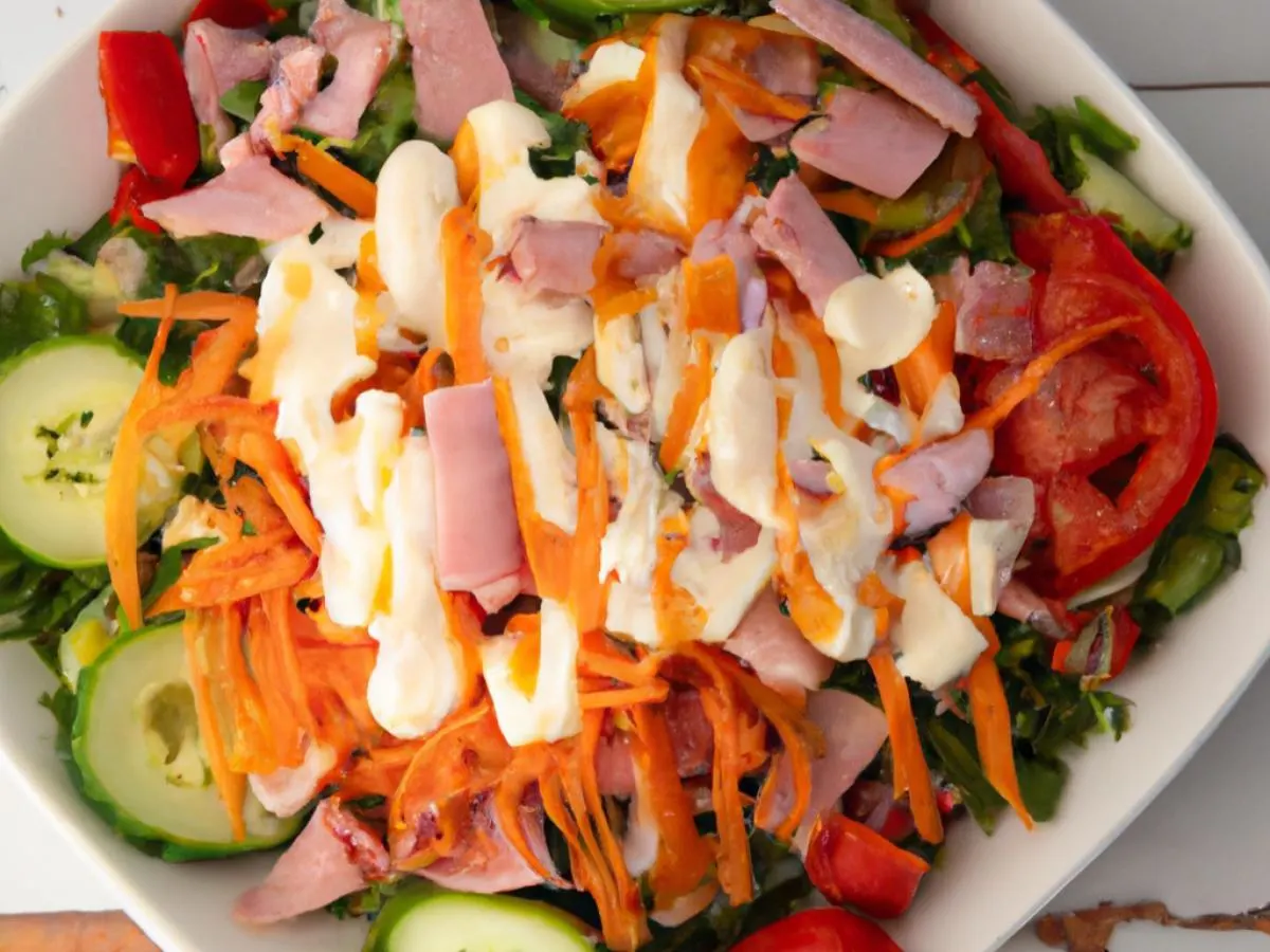Chef's Salad with Ranch Dressing Chef's Salad with Ranch Dressing