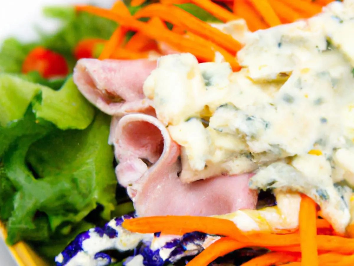 Chef's Salad with Blue Cheese Dressing Chef's Salad with Blue Cheese Dressing