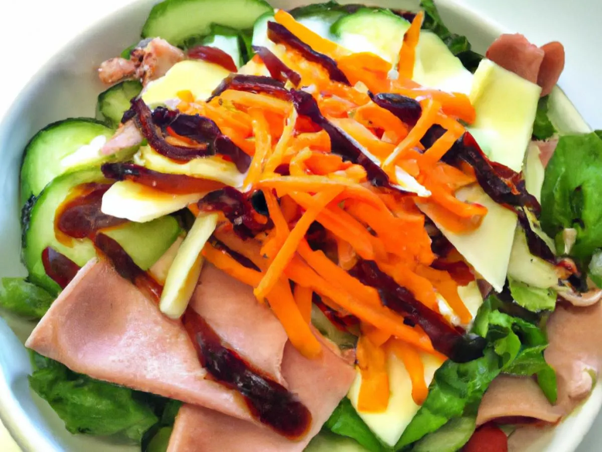 Chef's Salad with Balsamic Vinaigrette Chef's Salad with Balsamic Vinaigrette