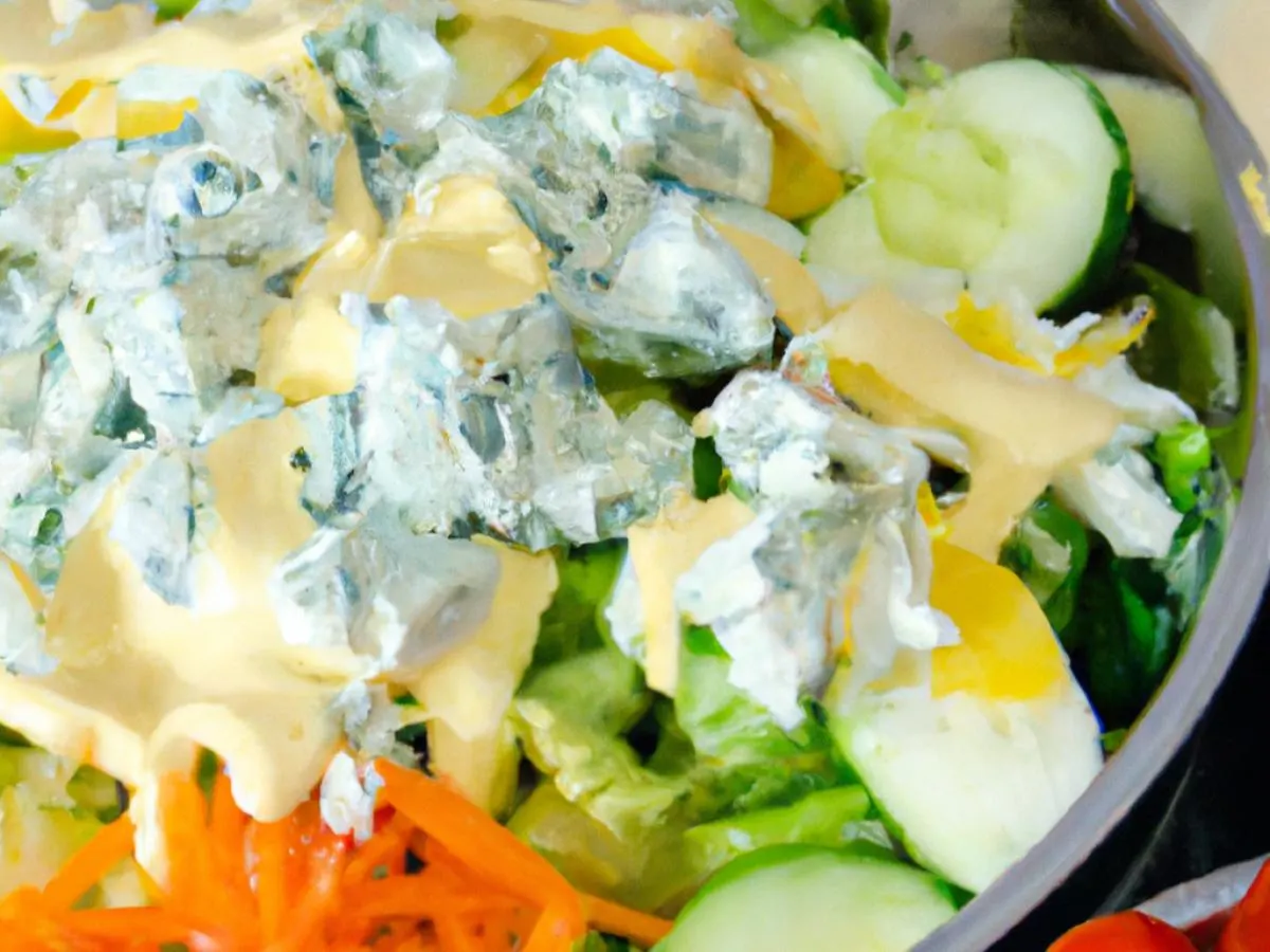 House Salad with Blue Cheese Dressing House Salad with Blue Cheese Dressing