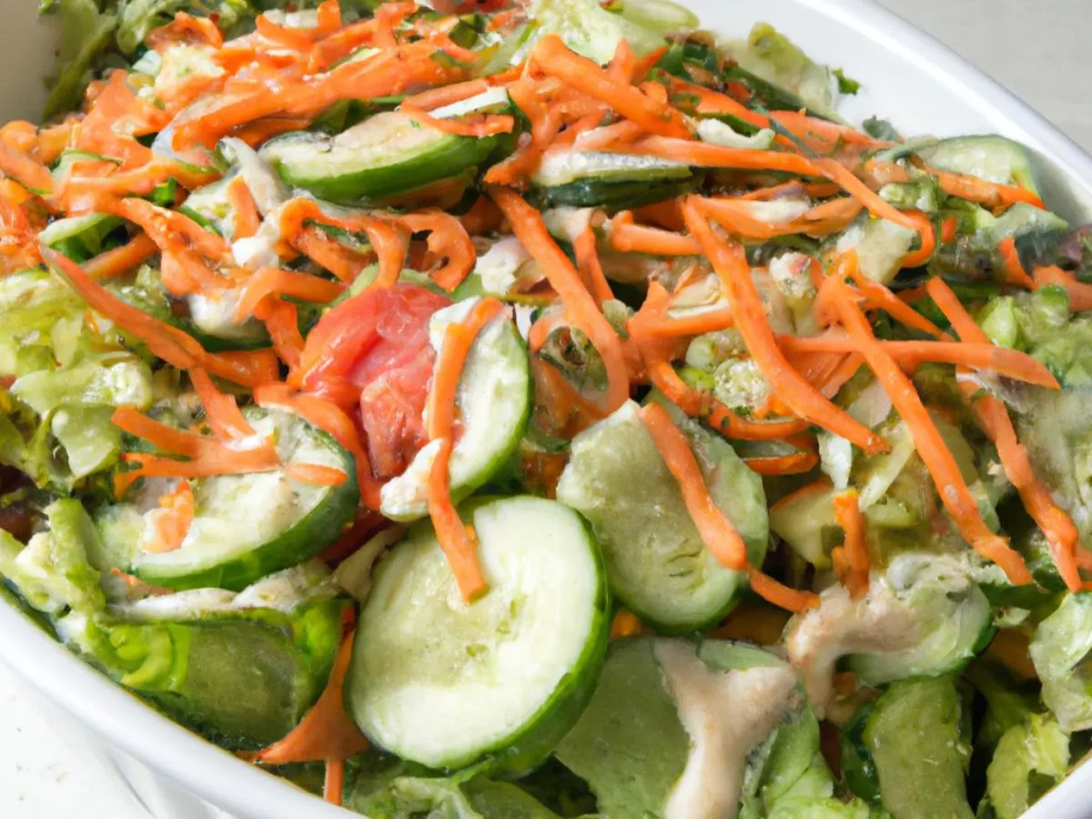 Vegan House Salad with Italian Dressing Vegan House Salad with Italian Dressing
