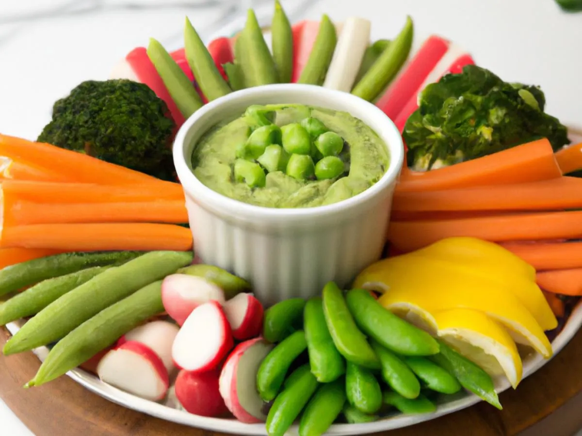 Edamame Dip Crudité Cup Edamame Dip Crudité Cup