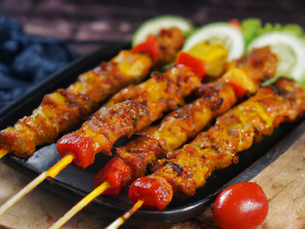 Sweet and Spicy Halal Chicken Skewers Sweet and Spicy Halal Chicken Skewers