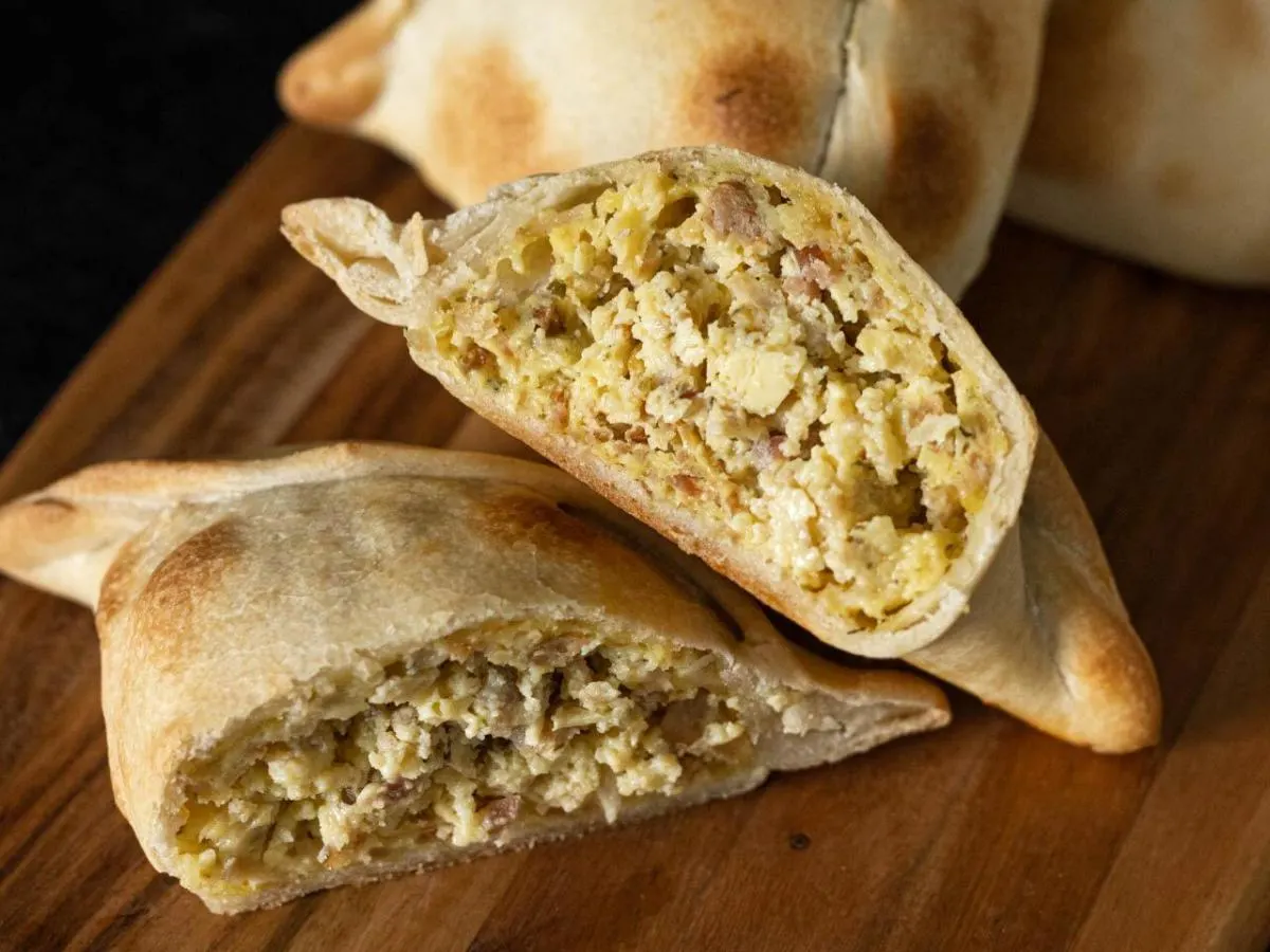 Smoked Bacon, Egg & Cheese Empanada