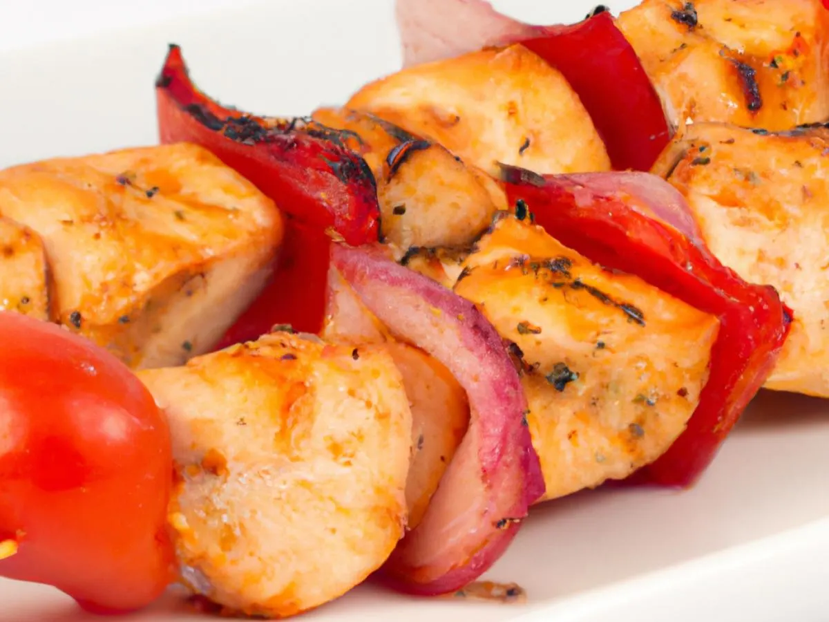 Halal Grilled Mediterranean Chicken Skewer Halal Grilled Mediterranean Chicken Skewer