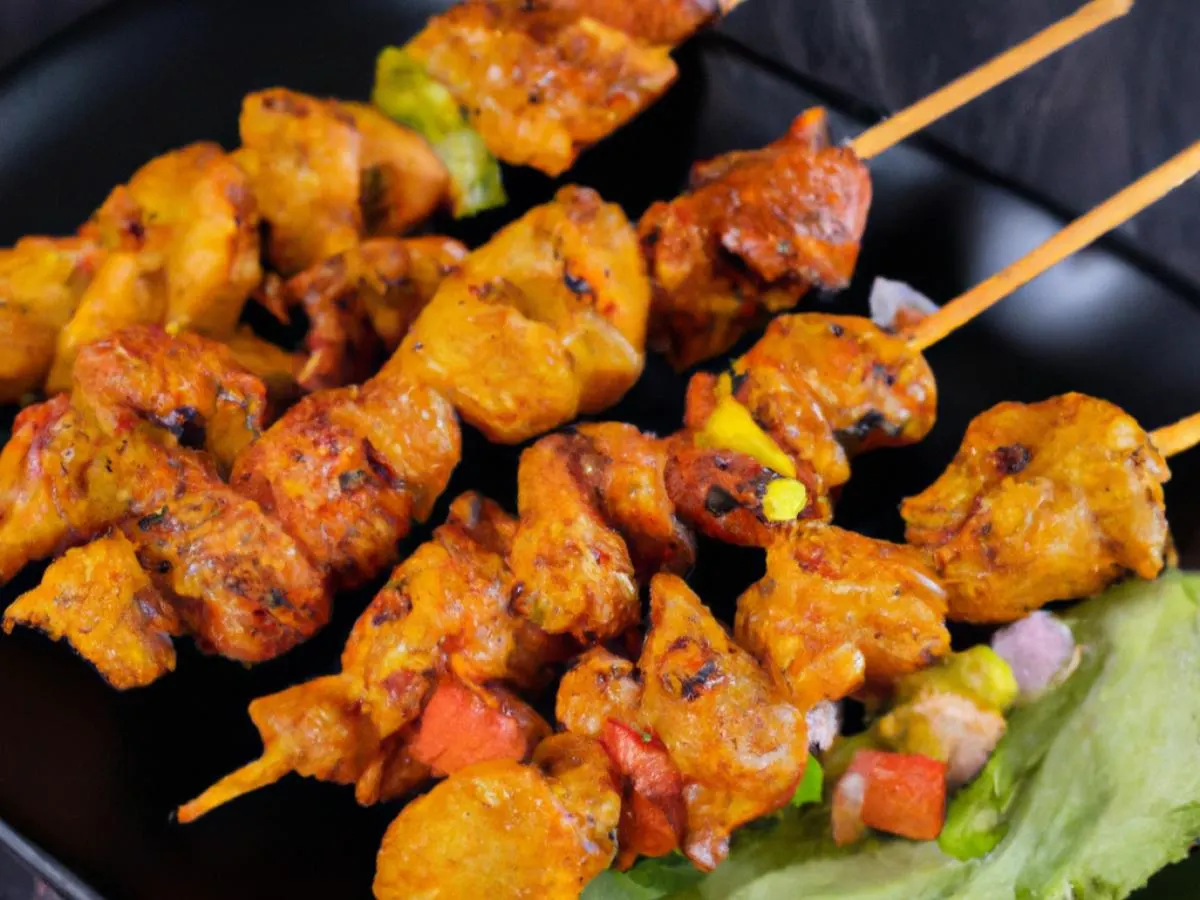Sweet and Spicy Halal Chicken Skewers Sweet and Spicy Halal Chicken Skewers