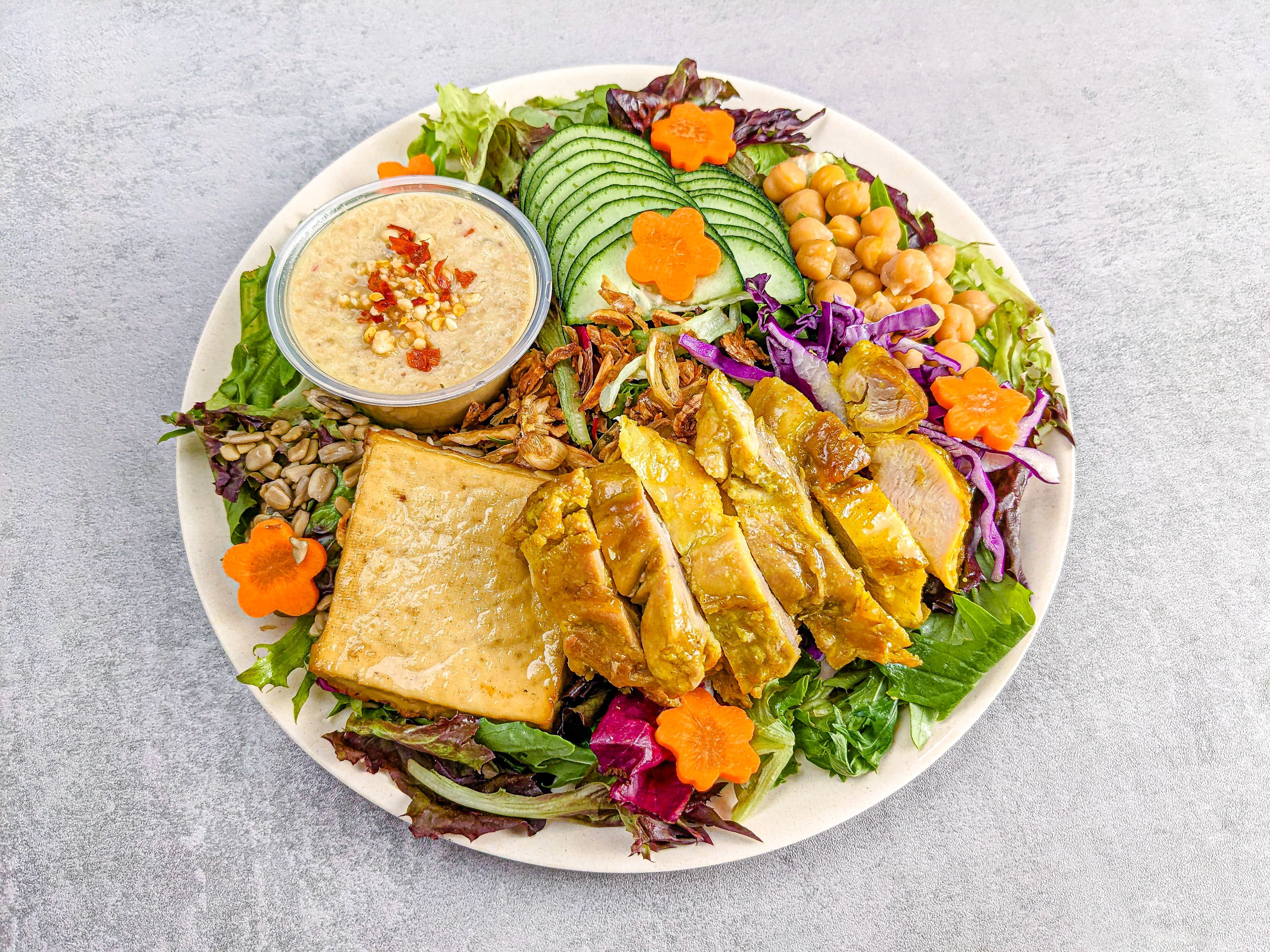 Coconut-Peanut Turmeric Chicken Salad