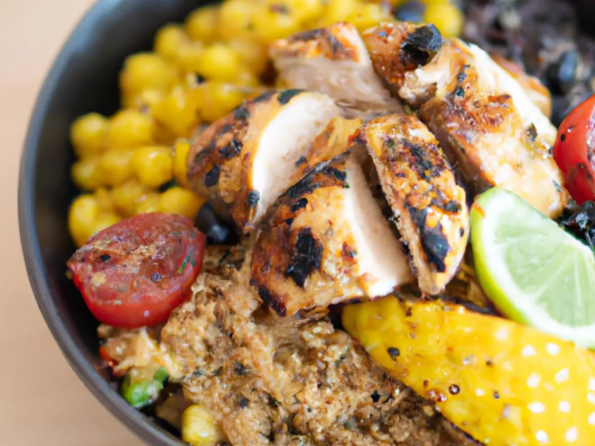 Cous Cous Bowl with Grilled Lemon Chicken