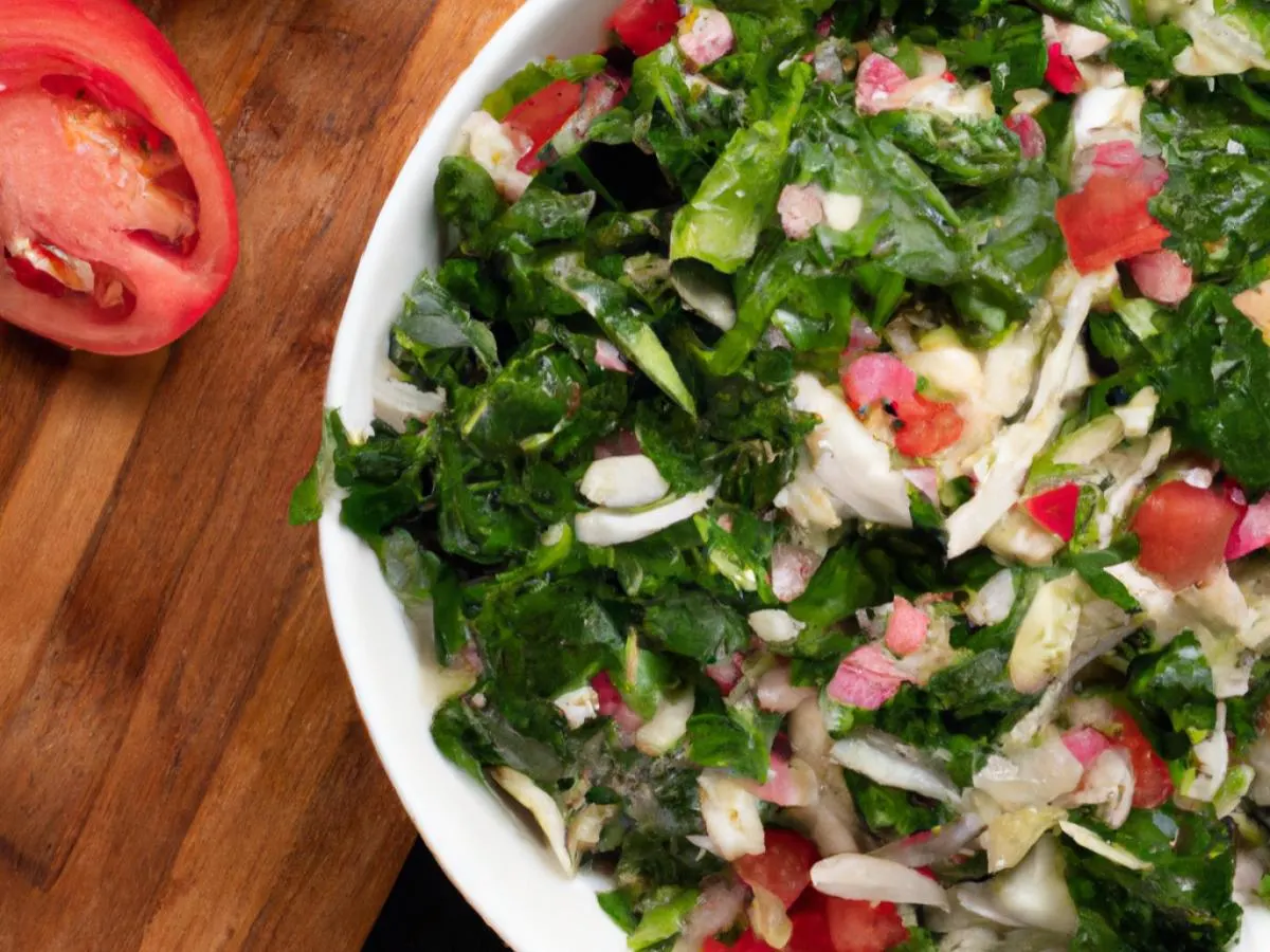 Spinach and Cabbage Salad