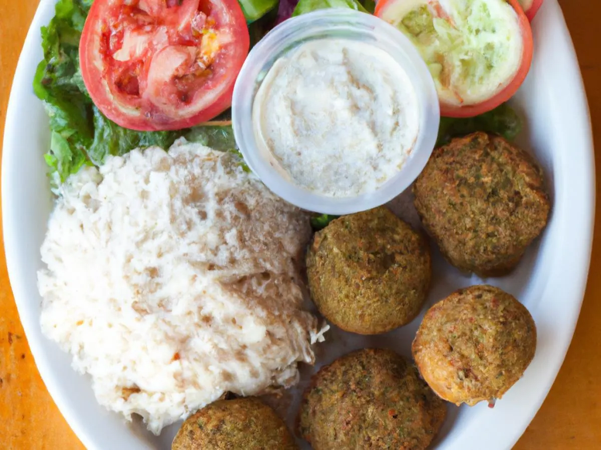 Regular Falafel Platter (Vegatarian Friendly)