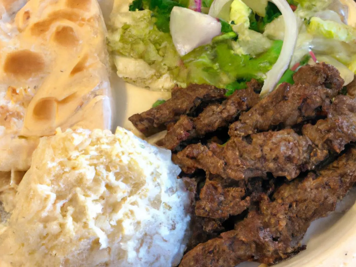 Small Beef Gyro Platter