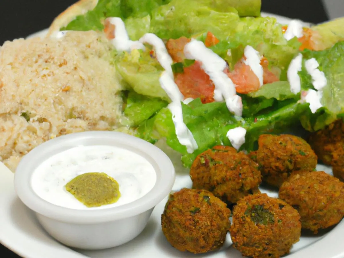 Small Falafel Platter (Vegatarian Friendly)