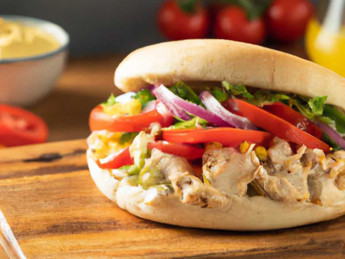 Chicken Sandwich With Hummus