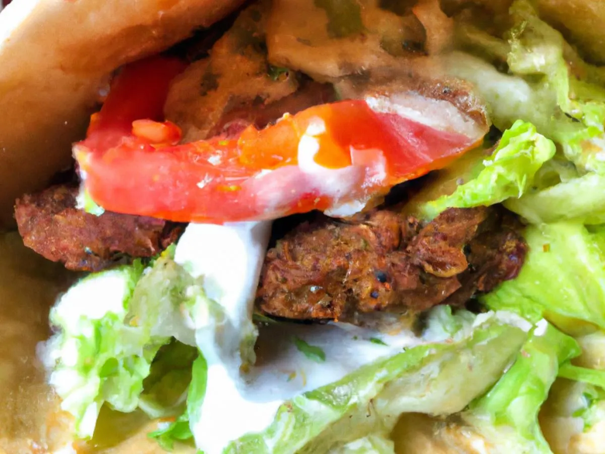 Combo Beef Gyro / Falafel Sandwich