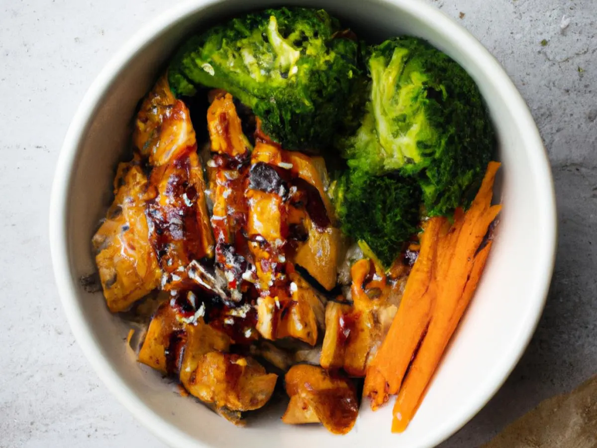 Chicken Breast Teriyaki Power Bowl (Veggies Only)