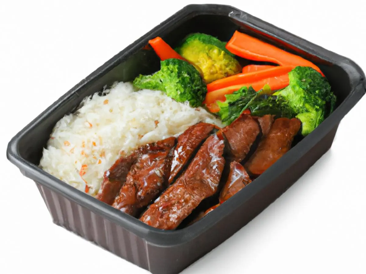 Steak Teriyaki With White Rice and Veggies