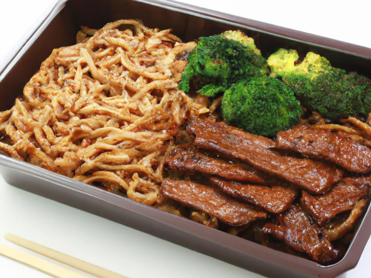 Steak Teriyaki Yakisoba Noodles with Broccoli