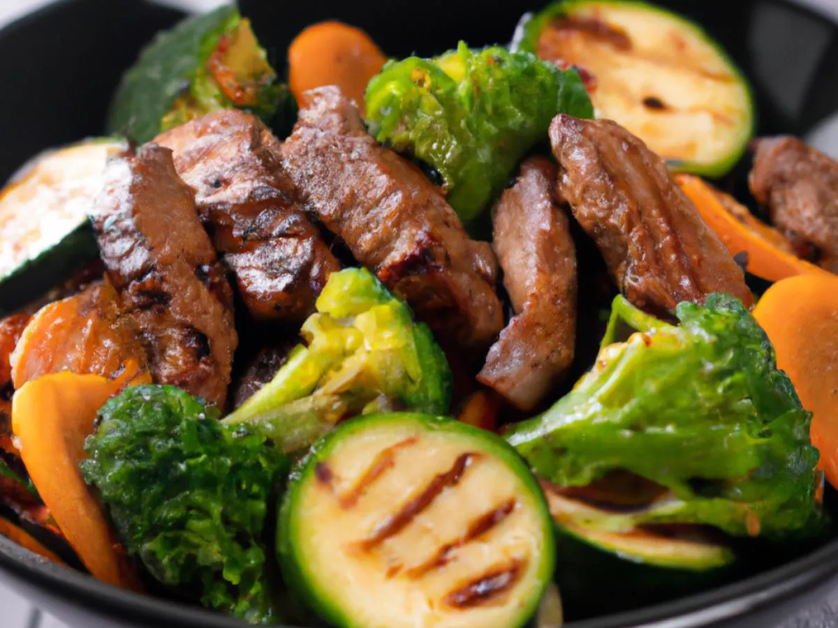 Steak Teriyaki Power Bowl (Veggies Only)